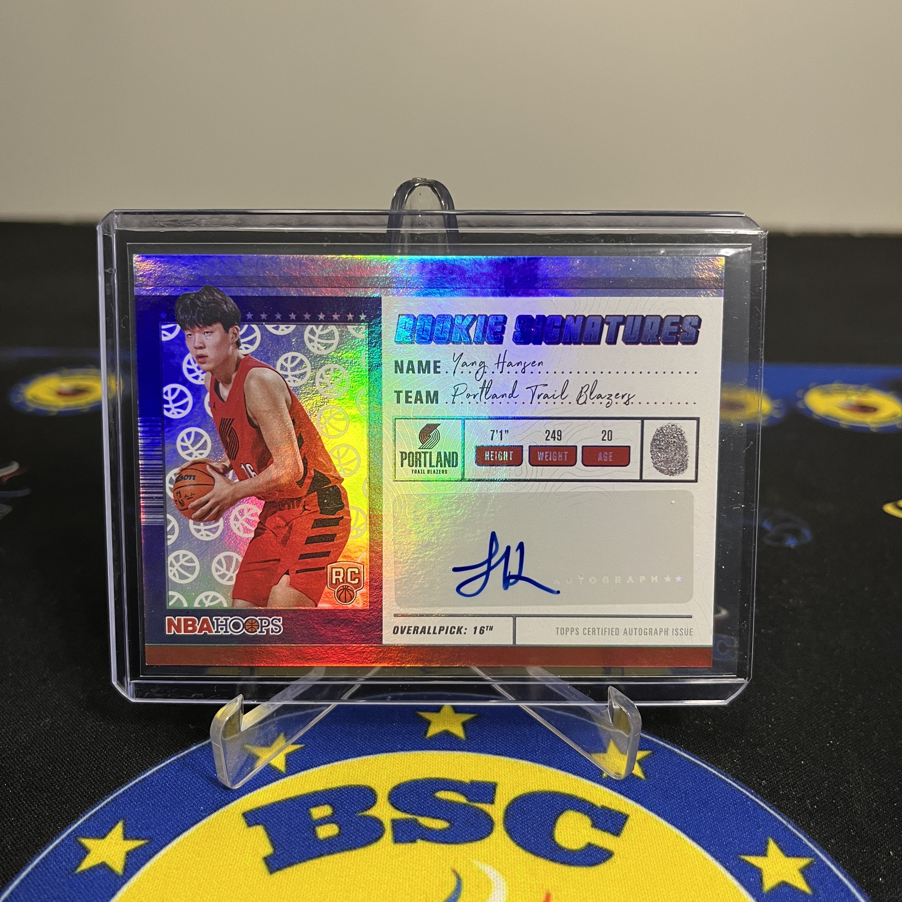 Yang Hansen Topps Hoops 2025